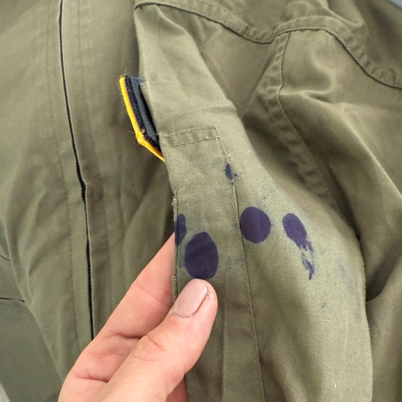 Top Gun Flight Suit Army Green Jumpsuit Costume - Picture 10 of 11